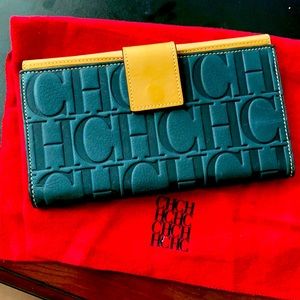 Carolina Herrera Blue Navy Blue Wallet